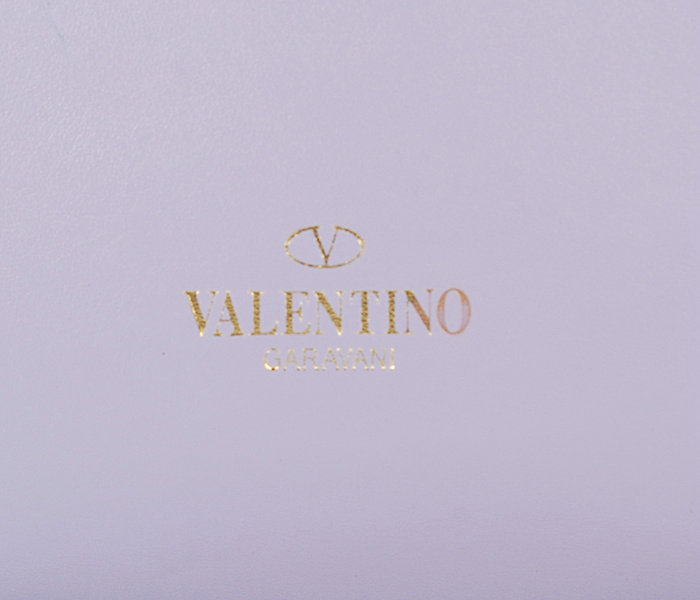 2014 Valentino Garavani Rockstud Double Handle Bag VG2501 lightpurple